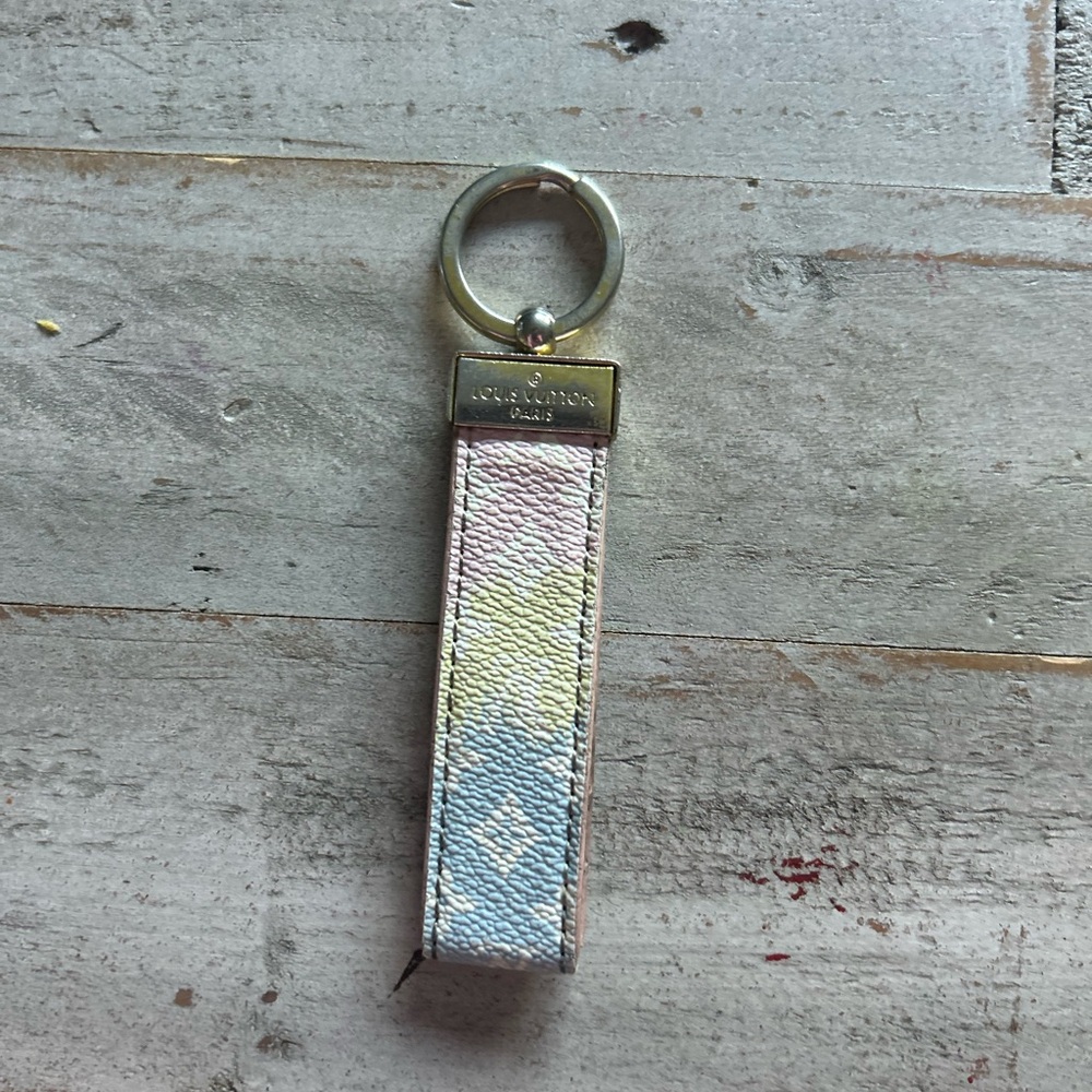 Louis Vuitton Pastel Keychain with Silver Accent
